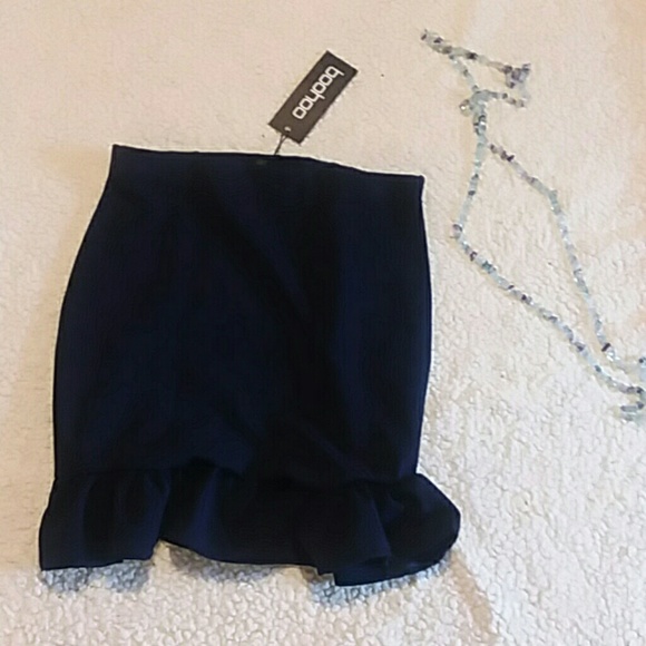 NWT Midnight Emma Ruffle Micro Mini US Size 4 - Picture 3 of 6